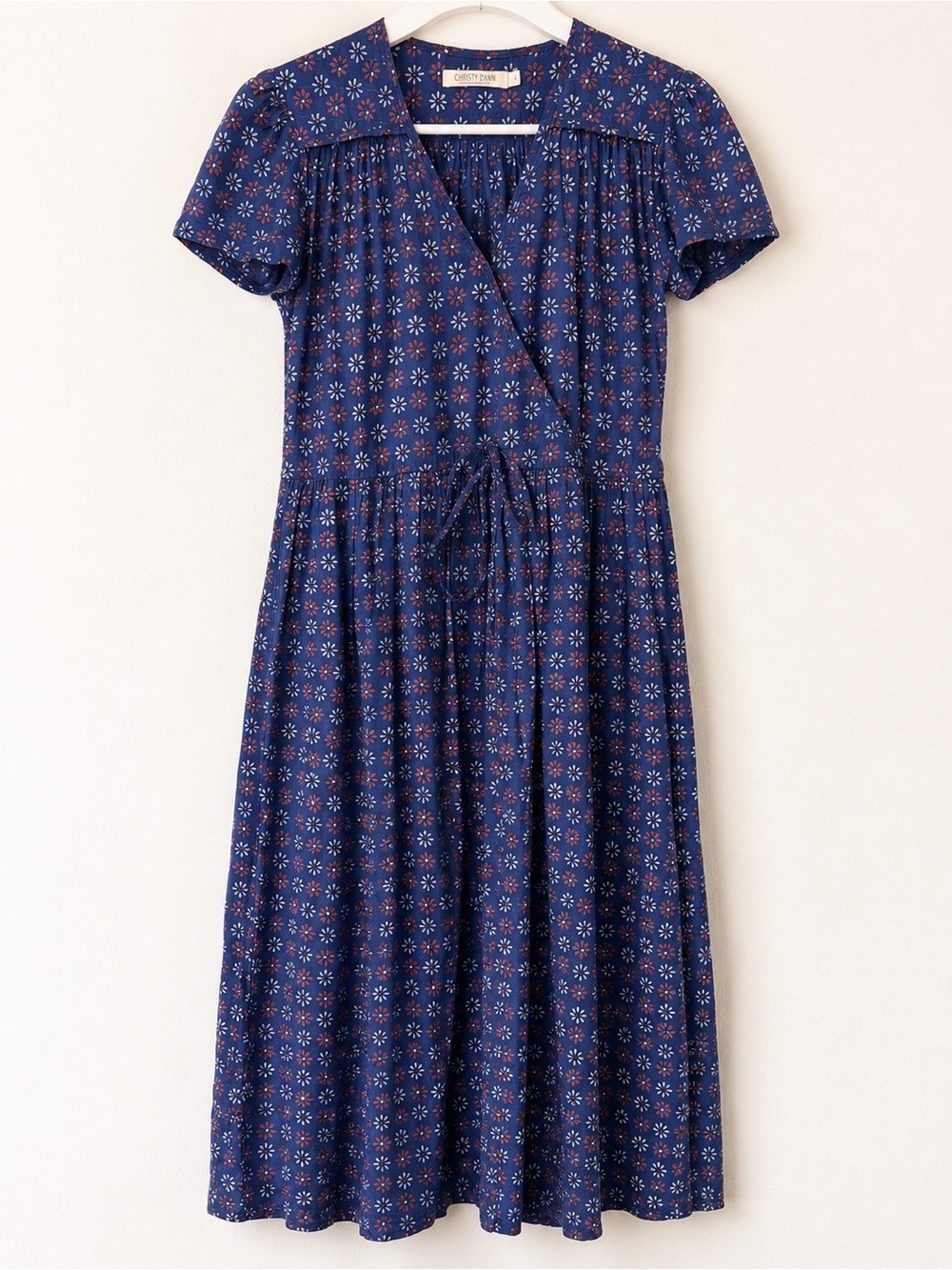 Christy Dawn Dawn Dress S Indigo Daisy Organic Cotton Prairie Midi Dress - Picture 3 of 11